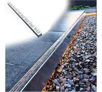Metal Stainless Steel Linear Gutter Strainers Outdoor Water Channel Drainage Trench with Removable Grate 1M Slim Drain Strainer for Debris Blockage