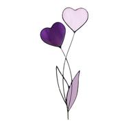 Metal Stake Flower Heart - Inserzione Del Giardino Segno Di Decorazione Del, Del Cuore In Metallo Colorato | Ornament Giardino Impermeabile Resistente Alla Corrosione Per La Pentol