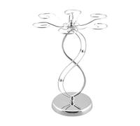 Metal STEMWAREE Drying Rack - Tabletop Wine Glass Hanger, Six Hook Storage Stand, Elegant Bar Display | Kitchen Counter Arrangement, Glassware Air Drying, Home Bar Decoration, Space Saving Solution