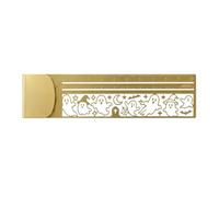 Metal Stencil Ruler - 2 in 1 Cut Out Bookmark Stationery Tool