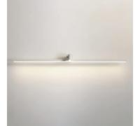 Metal Strip Wall Lamp with Adjustable 3W Night Light, Modern Led Wall Light Bedside Wall Sconce Simple Linear Wall Lantern for Bedroom Living Room Study Room Corridor Dining Room Restaurant (Co/White/