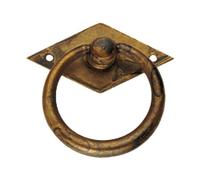 Metal Style Maniglia Ciondolo Mostrina Ottone Antico 50x33 2828 Ms - MG2828GD
