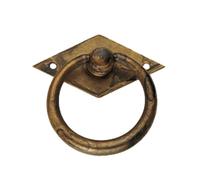 Metal Style Maniglia Ciondolo Mostrina Ottone Antico 50x44 2829 Ms - MG2829GD