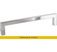 Metal Style Maniglia Un34 Mg32703 mm128 Cr. Lucido Pezzi 25 UN34MG32703