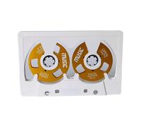 Metal Tape 45Minute Double Side Capacity ABS Construction Design per Sound Project Retro Tape