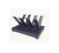 Metal Tile Sample Display Rack, Building Material Black Slotted Display Shelf, Floor Tile Sample Organizer Stand Holder for Exhibition Halls(Card slot 3cm/1.2")