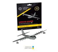 METAL-TIME Abete Oca Hughes H-4 Hercules Abete Abete Statico Modello Statico 3D Kit Modellino Metallo Modello Hercules 26 Pezzi