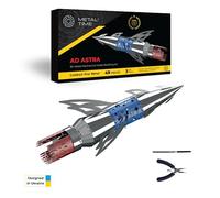 METAL-TIME Modello a razzo spaziale profondo Kit modello in metallo Cosmos Rocket Kit modelli 3D in metallo per costruire per adulti modello stazione spaziale AD Astra