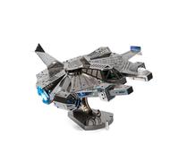 Metal Time Nebula Scout, modello astronave in metallo, modello 3D Cosmos Starship, kit di modellini in metallo, luci a LED multicolore con telecomando, 74 pezzi.