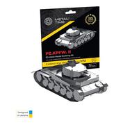 METAL TIME PZ.KPFW. II, puzzle 3D per adulti o adolescenti, fai da te in metallo puzzle modello Kit, 3D Metal Model Brain Teaser Puzzle, 42 pezzi.