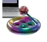 Metal Toy - Stress Relief Rotating Gadget for Focus Relaxation | Alluminio Lega Design with Smooth Spin Motion, Desk Pocket Toy for Adults Teens Kids Home Travel Office, 4,5 x 3,3 cm