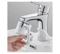 Metal Universal Faucet Extender with Filter, 2 Mode Robotic Arm Spray Head & Splash-Proof Aerator for Kitchen & Bathroom Sinks (5 filtri)