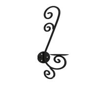 Metal Wall Candle Sconces,Swirling Wall Candle Holders for Living Room,1 PCS Vintage Wall Mount Decorations with Modern Art Design(Black)