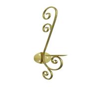 Metal Wall Candle Sconces,Swirling Wall Candle Holders for Living Room,1 PCS Vintage Wall Mount Decorations with Modern Art Design(Gold)