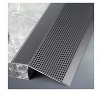 Metal Waterproof Commercial Transition Pieces Reducer,Uneven Flooring Transition Strip for Threshold Less Than 4.5cm, Heavy Duty Cuttable Floor Edge Trim(Gray,115cm/45.3in)