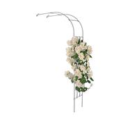 Metal Wedding Arch - Garden Trellis for Climbing Plants, Floral Decor, And Vegetables - Outdoor Arbor for Home Yard And Lawn (White, 8.9ft x 7.9ft)