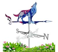 Metal Wind Direction Display - Colorful Animals Wind Vane | Garden Chicken Wind Direction Indicator Metal Rooster Shape Wind Direction Display for Garden, Backyard, Roof, Patio