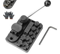 Metal Wire Bending Jig Set with Adjustable Dies, Metal Bender Ornamental, Mini Wire Bender for Flat Round Stock, Hook, Clamp (Basic model(Plastic))