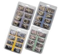 Metal Wire Puzzle - Educational Logic Training Toy | Intelligence Test Brain Teaser Wire Мetal Puzzles | For Home Office School Travel Teens Adults Party Favors