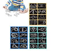 Metal Wire Puzzle - Rompicapo in Filo di Metallo Giochi Difficili - Giocattolo Intelligente, per Aula Ragazzi Adolescenti Bambini Famiglia Figli Figlie