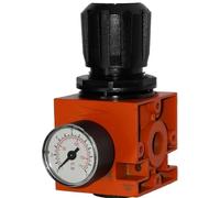 Metal Work - Riduttore di pressione per filtri, regolatore, oliatore e supporto per pneumatici ad aria compressa 1/4" - 1/2" (regolatore di pressione, 1/4")