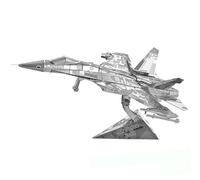 Metal Zone Air Force J-15 Puzzle 3D Metallo. Modello di aereo da caccia da combattimento. Puzzle in metallo 3D di aerei. Puzzle 3D in metallo per adulti, 11,3 x 9 x 6,3 cm