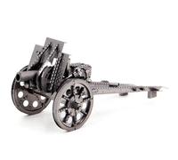 Metal Zone Type 92 Battalion Gun Puzzle 3D Metallo. Modellino Seconda Guerra Mondiale del Canyon Battaglione Giapponese. Puzzle in metallo 3D da combattimento. Puzzle 3D in metallo per adulti 10,6 x