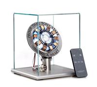 Metalakaer 1:1 Iron Man Arc Reactor MK1 Reattore ad arco a forma di cuore con LED, Cool Tech Desk Ornament (versione PRO)