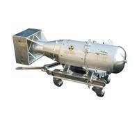 Metalakaer Modello in metallo 3D della bomba Hiroshima A 1945, USA Little Boy Bomb, WWII Military Assembly Toy (Kit Version/78PCS)