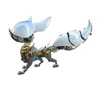 Metalakaer Puzzle 3D in metallo Linglong Fox Model Kit, Steampunk in metallo assemblato animale puzzle fai da te, creativo per bambini e adulti (339 pezzi/bianco)