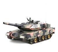 Metalakaer Serbatoio telecomandato, 1/24 RC German Leopard2 A5 Carro armato principale che spara, RC Serbatoi Veicoli Modello con suono e luce per fan militari e adulti