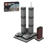 Metalakaer World Trade Center Building Blocks, modello da collezione a tema architettonico da costruire e visualizzare, modello architettonico famoso in tutto il mondo, ottimo regalo per i fan degli