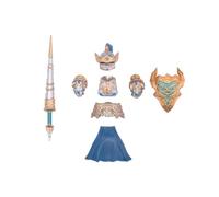 Metalakaerr Kit di accessori per armi da cavaliere reale medievale, tra cui lancia, casco, armatura e scudo, compatibile con le principali marche (9 pezzi)