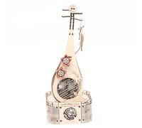 Metalakaerr Kit di modellini in legno 3D per adulti, carillon a trasmissione meccanica con liuto, modello in legno, regalo di compleanno per adolescenti e adulti (120 pezzi)