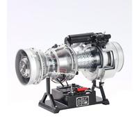 Metalakaerr Turbofan, kit di modellini di motore aeronautico, scala 1:4, simulazione in metallo, elicottero militare elettrico, modello di motore turboshaft, kit per esperimenti fisici per adulti (470