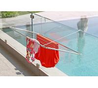 STENDIBIANCHERIA DA BALCONE BALCONY IN FERRO ZINCATO CM 105X55X28 H