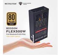 METALFISH Flex 500/600W 80PLUS GOLD Alimentatore modulare completo Flex-ATX 1U PSU per ITX Mini PC POS NAS GPU Dock 90 ~ 264V