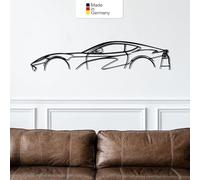 MetalGiftsWorld 812 SUPERFAST, Quadro da parete in metallo, decorazione da parete, sagoma auto, metallo (dimensioni: 100 cm)
