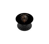 Metalhead, teschio Metalhead e testo per il fan della musica Heavy, PopSockets PopGrip Adesivo
