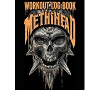 Metalhead Workout Log Book: Daily Exercise Planner with Skull Design - Large 8.5" x 11" Tracker for Weights, Reps, Core, Sleep, and Nutrition - 30 Training Sessions