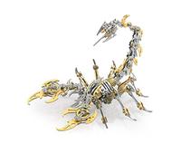 Metalkitor Kit puzzle 3D Scorpion in metallo per adulti e ragazzi - 454 pezzi - Modelli di montaggio meccanico - 4 ore per costruire - Ideale per regali e decorazioni (dorato)
