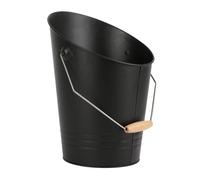 Metall-Ascheeimer 8L con Manico Legno Scuttle Secchio IN Decorativo Pattumiera