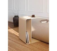 Metallbude - Tavolino Cosmo Anacardio moderno in metallo, antigraffio, antiurto e antiurto, 60 x 40 x 44 cm