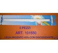 METALLI D'APPORTO LEGA ARGENTO 45% SALDATURA CANNELLO - 1 BLISTER CON 5 PZ