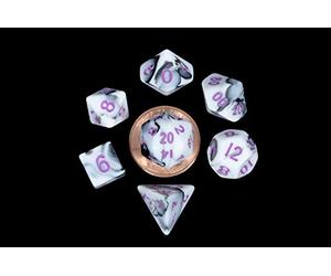 Metallic Dice Games 7-Set Mini: MBL con numeri PU