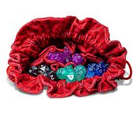 Metallic Dice Games FanRoll Dragon StormTM - Borsa per dadi in velluto, motivo: