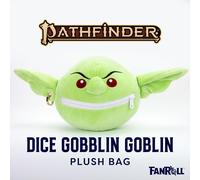 Metallic Dice Games FanRoll Pathfinder Dice Goblin Plush Bag