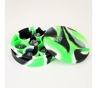 Metallic Dice Games Silicone Round Dice Case: Green/Black/White, Role Playing Ga