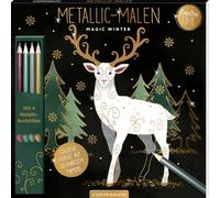 Metallic-Malen , Magic Winter: Mit 4 Metallic-Buntstiften
