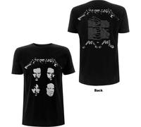 Metallica Maglietta 4 Faces Unisex Black L